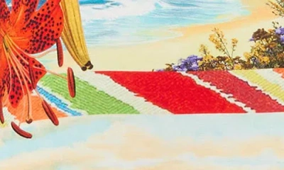 Alice And Olivia Pania Racer Neck Maxi Dress Island Dreams In Multi