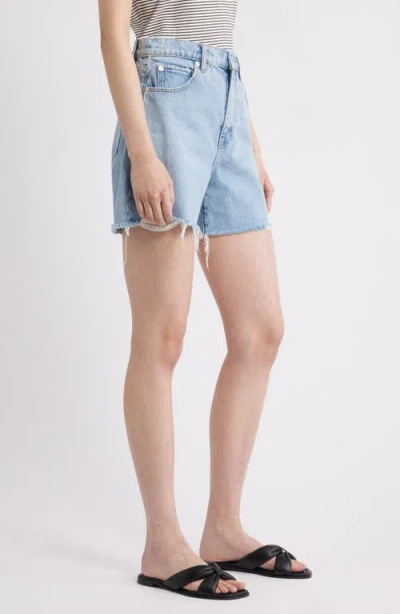Frame The Dare High Waist Denim Cutoff Shorts