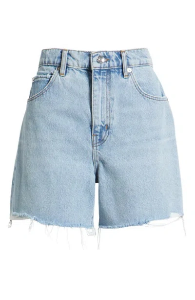 Frame The Dare High Waist Denim Cutoff Shorts