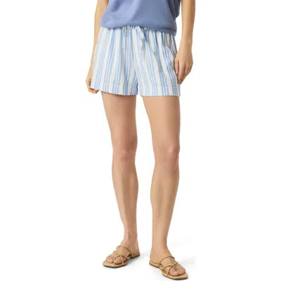 Splendid Campside Stripe Short In Steel Blue Stripe In Blue
