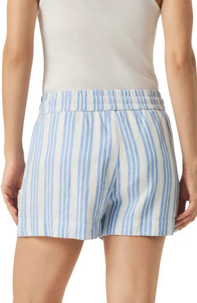 Splendid Campside Stripe Short In Steel Blue Stripe In Blue