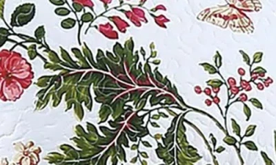 J&v Textiles J And V Textiles Reversible Quilt Set In White