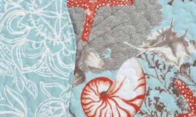 J&v Textiles J And V Textiles Reversible Quilt Set In Blue