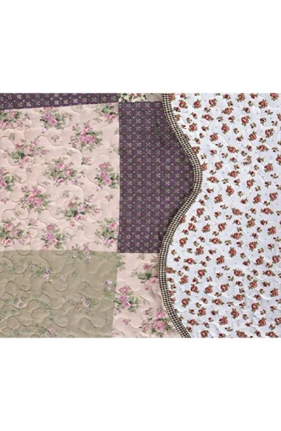 J&v Textiles J And V Textiles Reversible Quilt Set In Gray