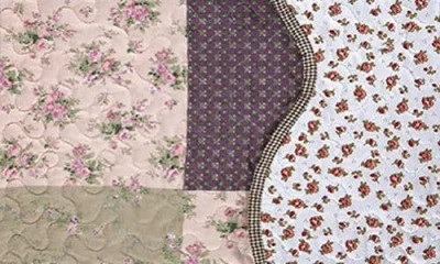 J&v Textiles J And V Textiles Reversible Quilt Set In Gray