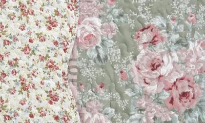 J&v Textiles J And V Textiles Reversible Quilt Set In Green