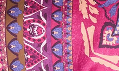 The Good Journey Long Sleeve Tie Belt Shift Minidress In Multi