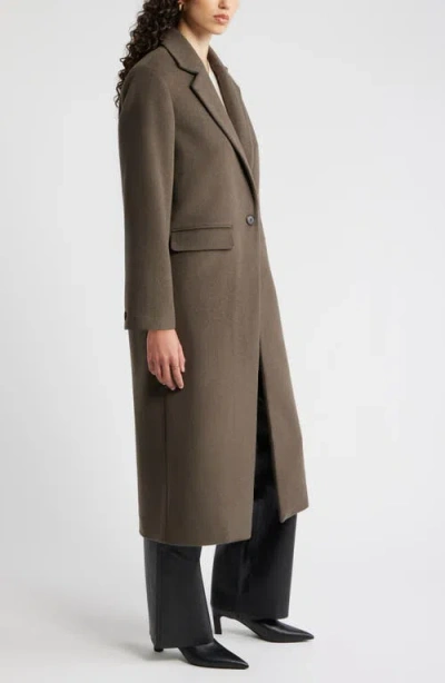 Nordstrom One-button Wool Blend Coat In Green