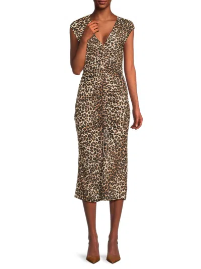 Rails Women's Leopard-print Midi-dress In Multi