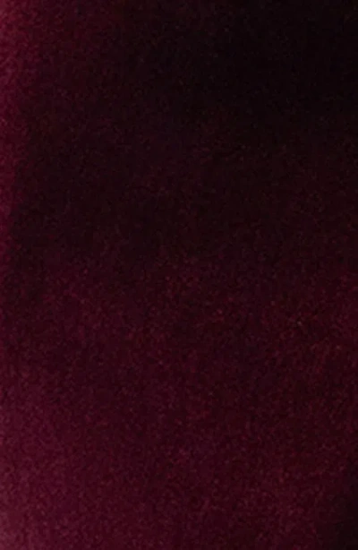 Betsy & Adam Bow One-shoulder Mikado Gown In Burgundy