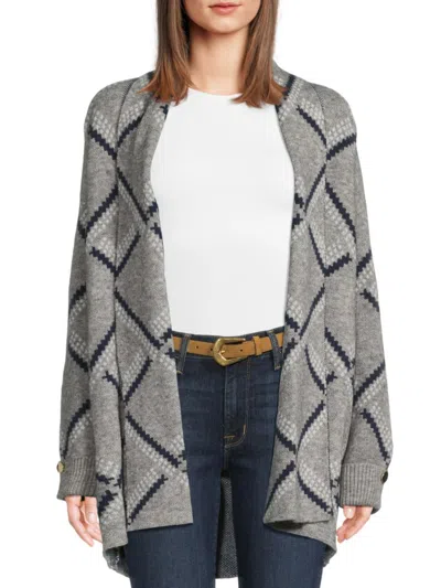 Joseph A Shawl Collar Cardigan In Gray