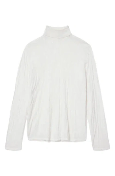 John Varvatos Alistair Broken Argyle Turtleneck Sweater In White