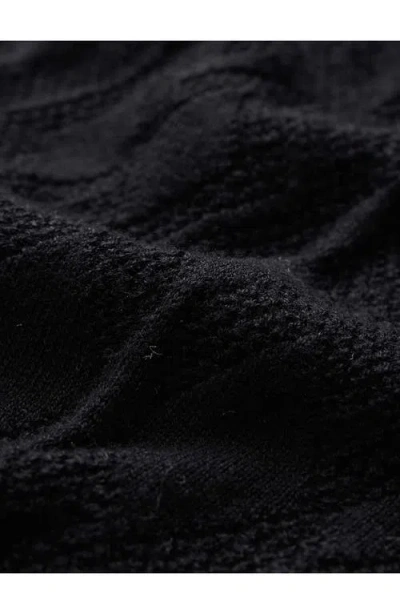 John Varvatos Alistair Broken Argyle Turtleneck Sweater In Black