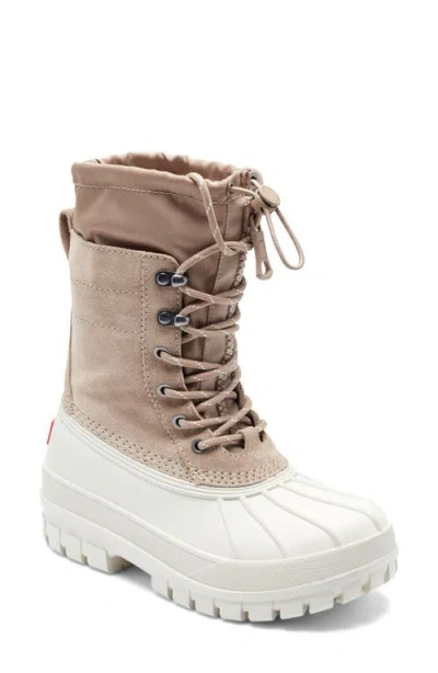 Hunter Skylar Waterproof Duck Boot In Neutral