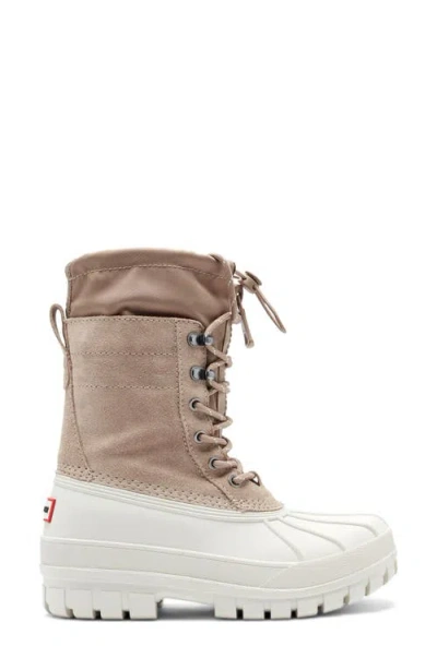 Hunter Skylar Waterproof Duck Boot In Neutral