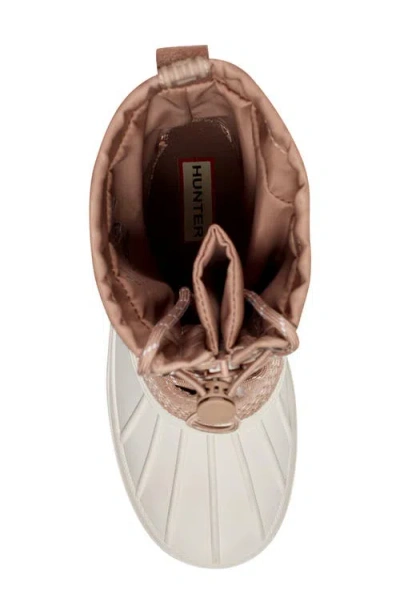 Hunter Skylar Waterproof Duck Boot In Neutral