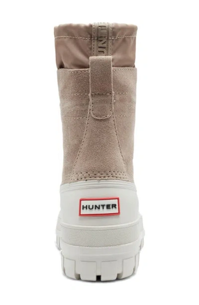 Hunter Skylar Waterproof Duck Boot In Neutral