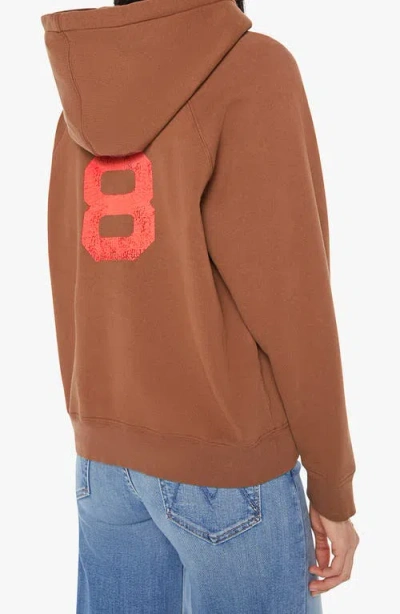 Mother The Big Square Hoodie Breaking And Standing By In Brown