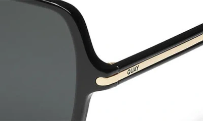 Quay Press Tour 60mm Gradient Square Sunglasses In Blue