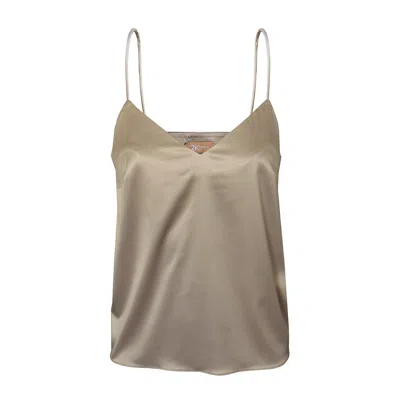 2kstyle Women's Neutrals Jane Matte-satin Spaghetti Strap Camisole - Beige In Sand