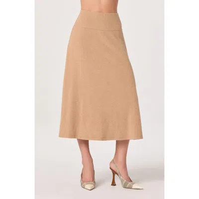 Astr The Label Knit Midi Skirt In Neutral