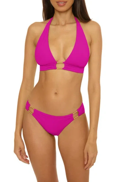 Becca Color Code Halter Bikini Top In Purple
