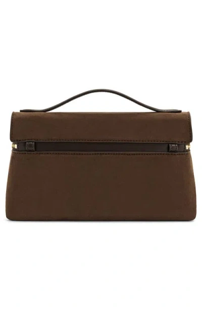 Jw Pei Thea Faux Suede Top Handle Bag In Brown