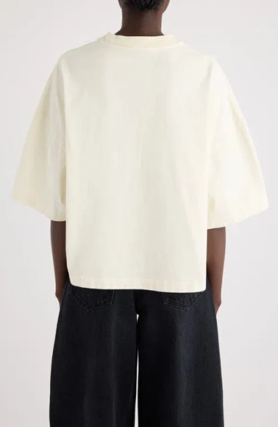Jacquemus Le T-shirt Corto Logo Embroidered T-shirt In White