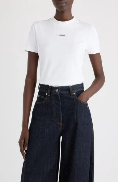 Jacquemus Tom Ford Black Cotton Blend Jeans In White