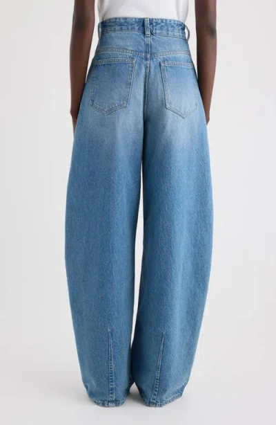 Jacquemus Le De-nîmes Ovalo Wide Leg Jeans In Blue