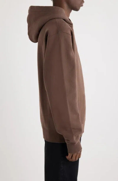 Jacquemus Le Hoodie Gros Grain In Brown