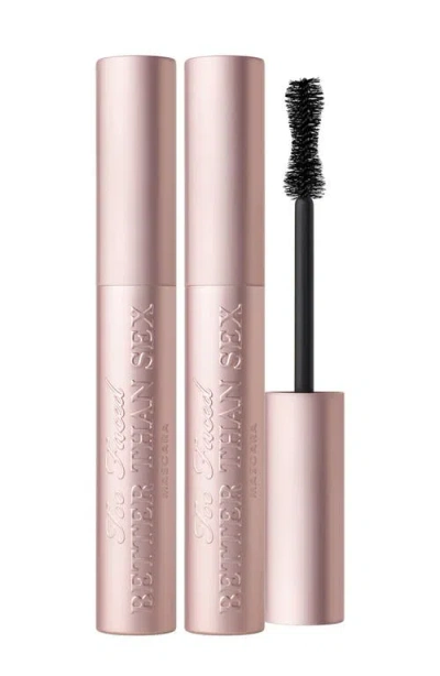 Too Faced Black Lashes Ever After Better Than Sex Limited-edition Mascara Duo