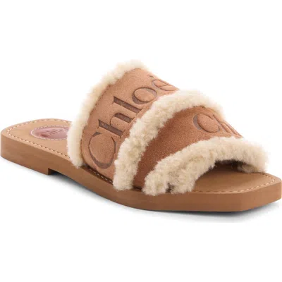 Chloé Chloe' Women Woody Sandals In Neutral