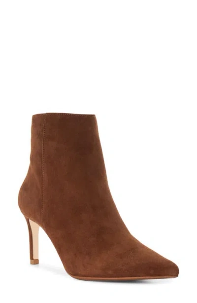 Dune London Obsessively Pointed Toe Bootie In Brown