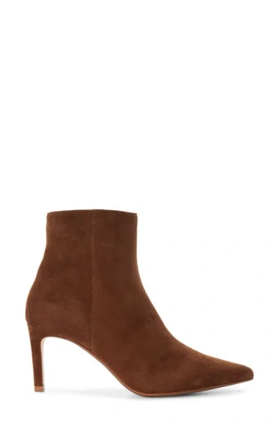 Dune London Obsessively Pointed Toe Bootie In Brown