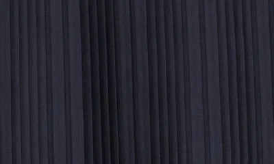 Lafayette 148 Basketweave Plisse Recycled Satin Midi Skirt In Blue