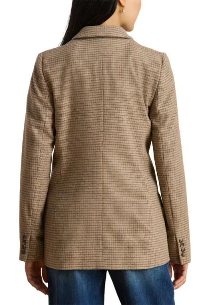 Ralph Lauren Double-breasted Wool-blend Twill Blazer In Brown