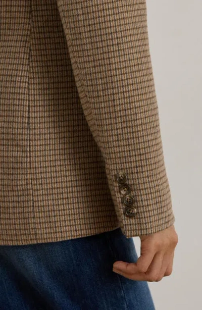 Ralph Lauren Double-breasted Wool-blend Twill Blazer In Brown