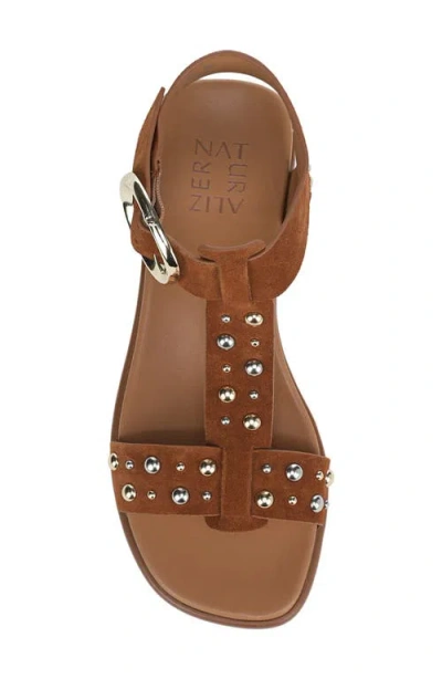 Naturalizer Women's Brandy-stud Strappy Sandals In Brown