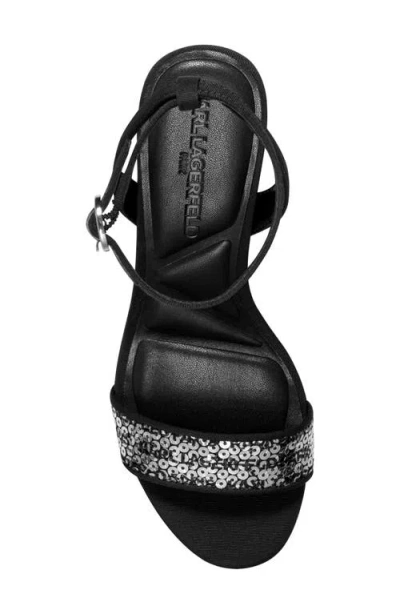 Karl Lagerfeld Women's Haden Peep Toe Sandals In Black