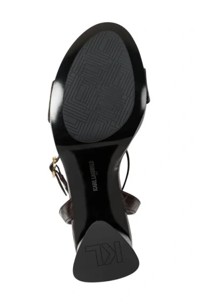 Karl Lagerfeld Women's Haden Peep Toe Sandals In Brown