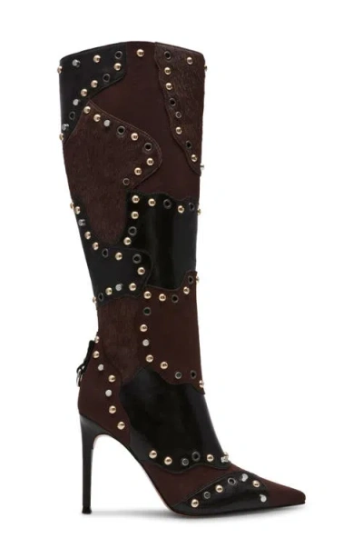 Steve Madden Women's Revive Studded Knee-high Novelty Dress Boots In Multi