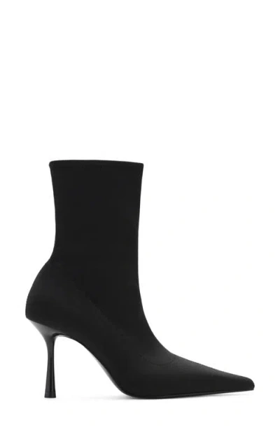 Mango Pointed Toe Bootie In Black