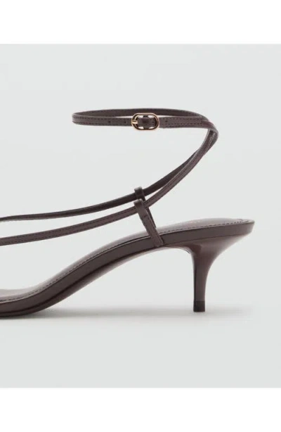 Mango Ankle Strap Sandal In Brown