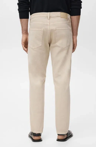 Mango Ben Tapered Jeans In White