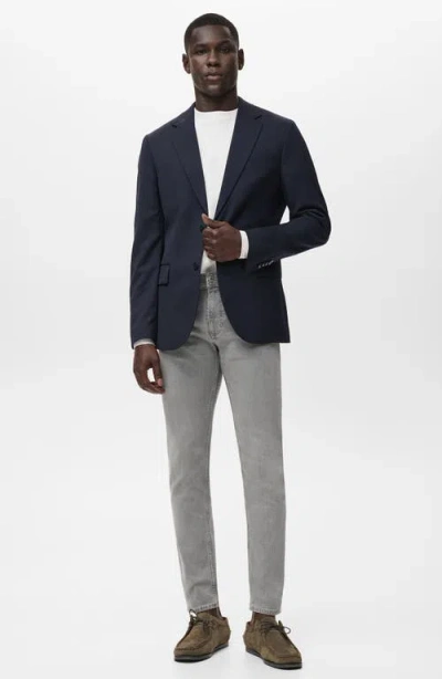 Mango Men's Jan Slim-fit Gray-wash Jeans In Gray