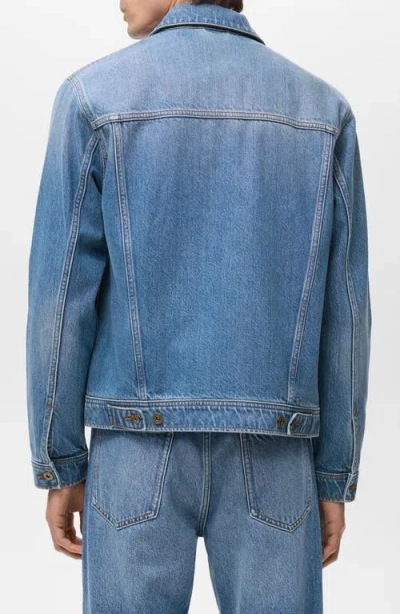 Mango Men's Denim Pockets Jacket In Blue