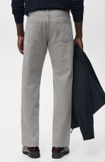 Mango Men's Moby Straight-fit Jeans In Gray