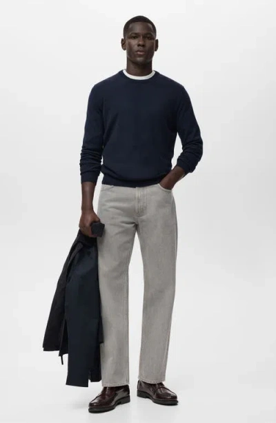 Mango Men's Moby Straight-fit Jeans In Gray