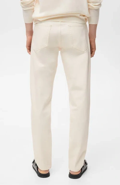 Mango Bob Regular Fit Jeans In White